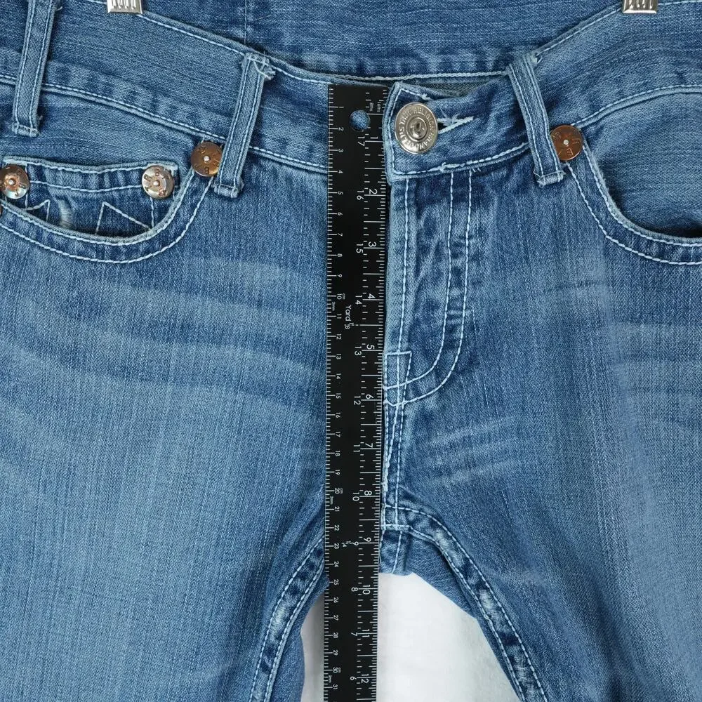 True Religion Jeans Mens 33x30 (Fit 32x28) Micky Big T Skinny World Tour‎